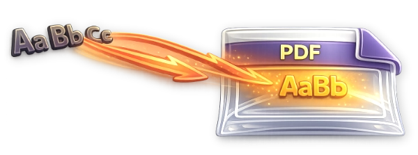 Fonts Embedded Automatically